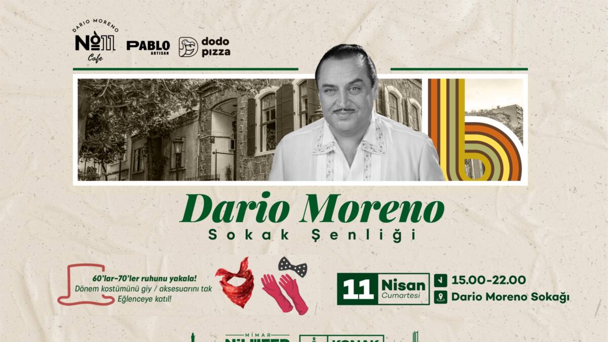 Konak’ta Dario Moreno’nun Anısına Düzenlenen Nostaljik Sokak Şenliği Sporla Renkleniyor