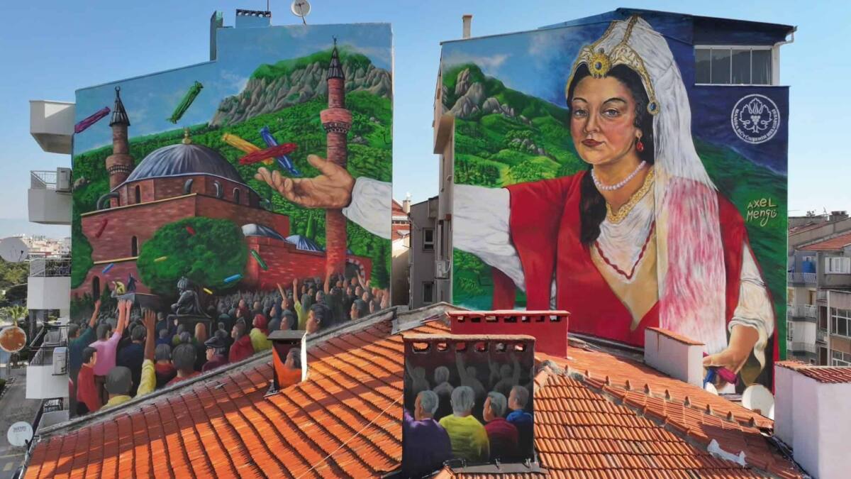 Manisa’da Sokaklar ve Binalar Mural Sanatıyla Yeni Bir Görünüme Kavuşuyor